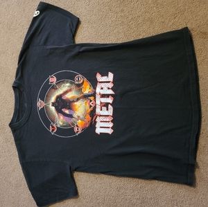 Metal dark knight tour t shirt